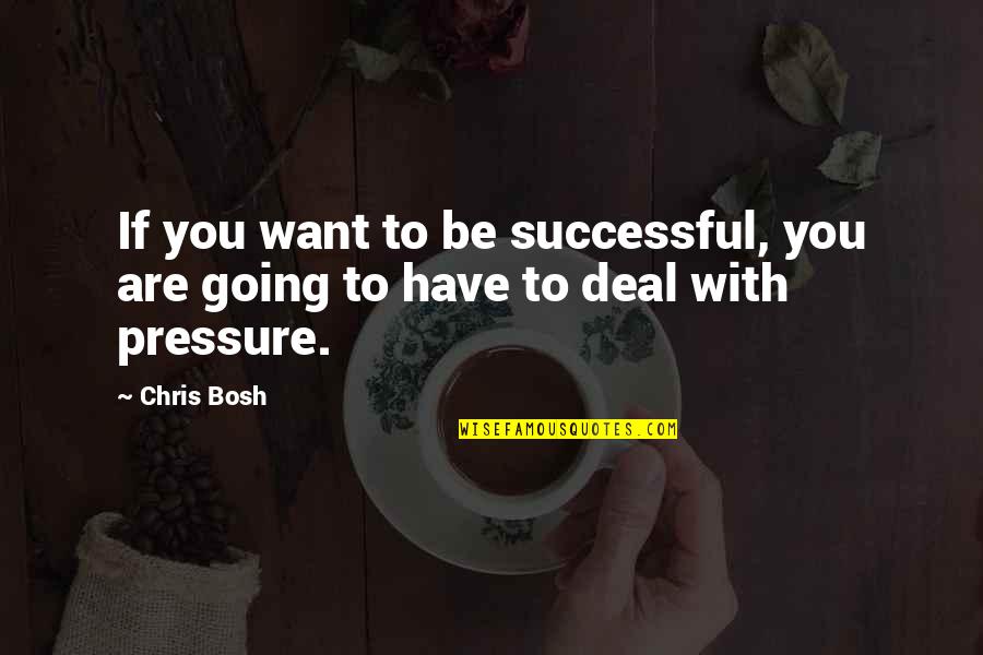 I Am Going To Be Successful Quotes By Chris Bosh: If you want to be successful, you are