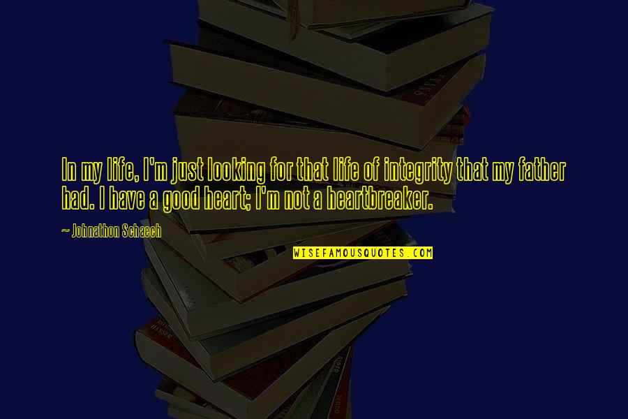 I Am Heartbreaker Quotes By Johnathon Schaech: In my life, I'm just looking for that