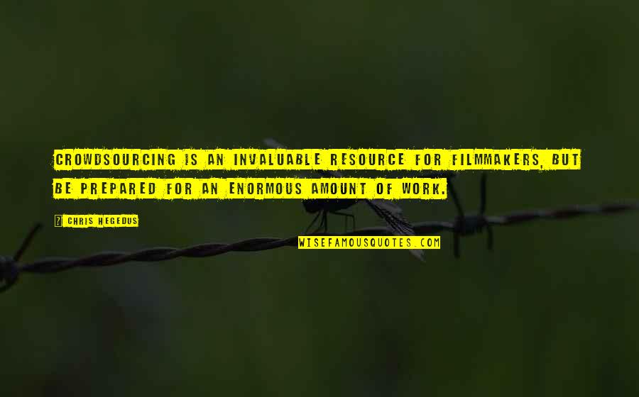 I Am Here Book Quote Quotes By Chris Hegedus: Crowdsourcing is an invaluable resource for filmmakers, but