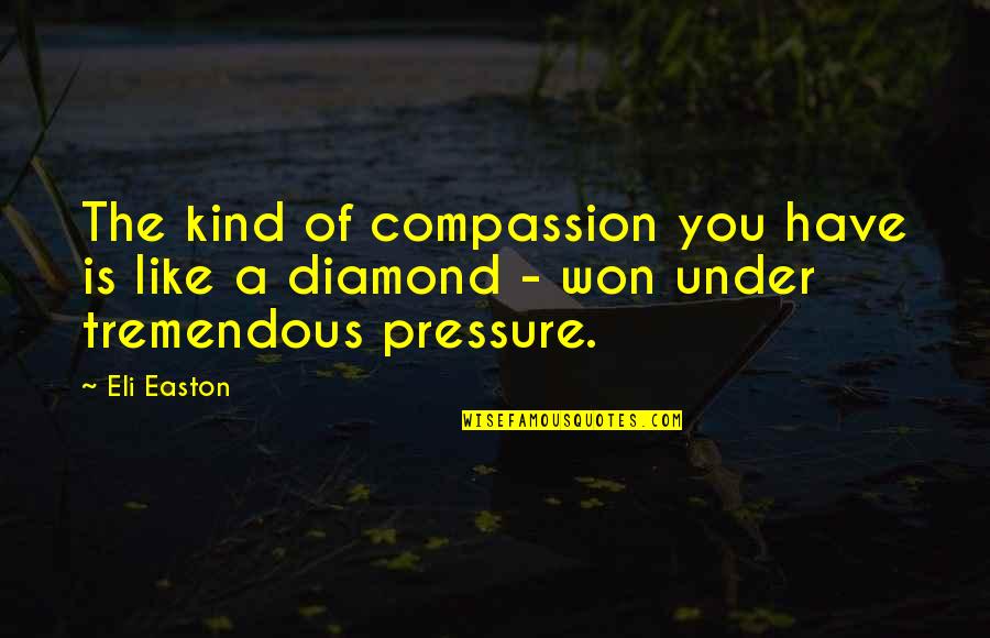 I Am Like A Diamond Quotes By Eli Easton: The kind of compassion you have is like