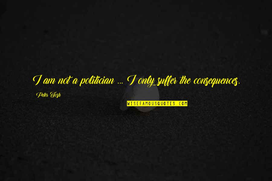 I Am Not A Politician Quotes By Peter Tosh: I am not a politician ... I only
