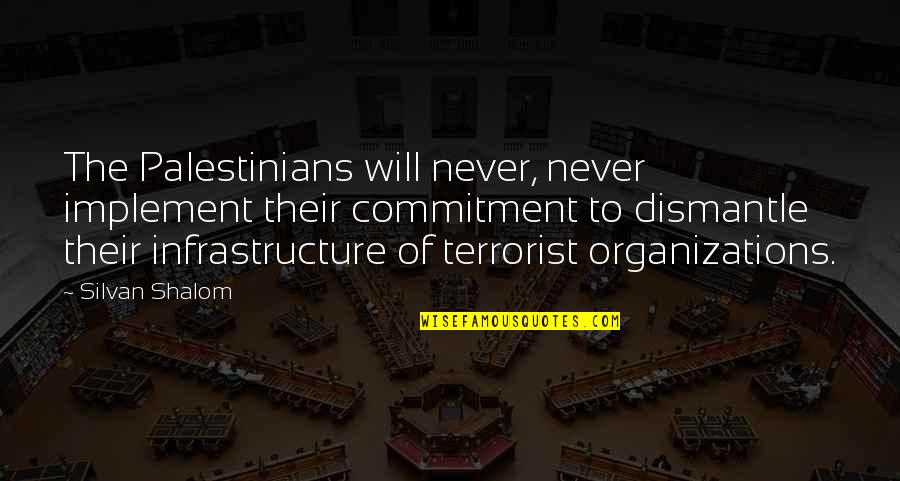 I Am Not A Terrorist Quotes By Silvan Shalom: The Palestinians will never, never implement their commitment