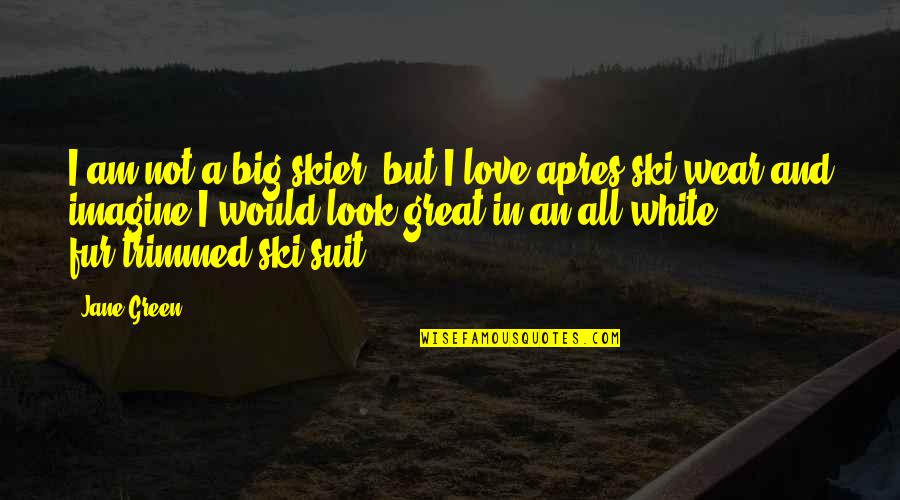 I Am Not Great Quotes By Jane Green: I am not a big skier, but I