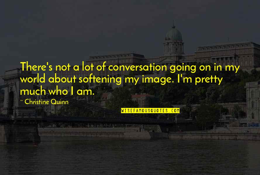 I Am Not Pretty Quotes By Christine Quinn: There's not a lot of conversation going on