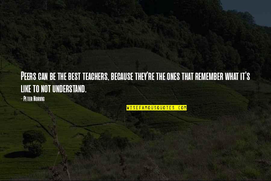 I Am Patiently Waiting Quotes By Peter Norvig: Peers can be the best teachers, because they're I Am Patiently Waiting Quotes By Peter Norvig: Peers can be the best teachers, because they're