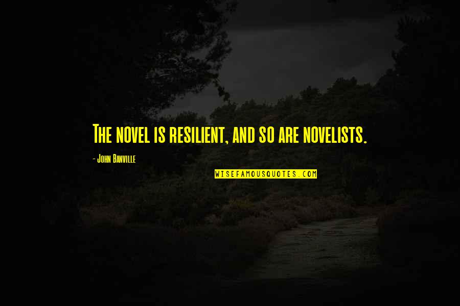 I Am Resilient Quotes By John Banville: The novel is resilient, and so are novelists.