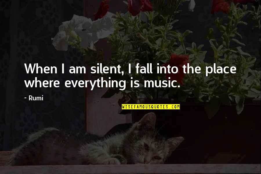 I Am Silent Quotes By Rumi: When I am silent, I fall into the