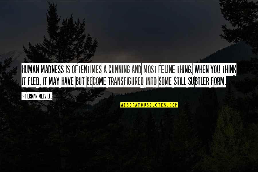 I Am Still Human Quotes By Herman Melville: Human madness is oftentimes a cunning and most