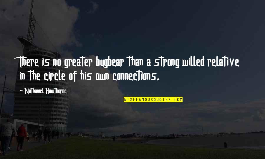 I Am Strong Willed Quotes By Nathaniel Hawthorne: There is no greater bugbear than a strong