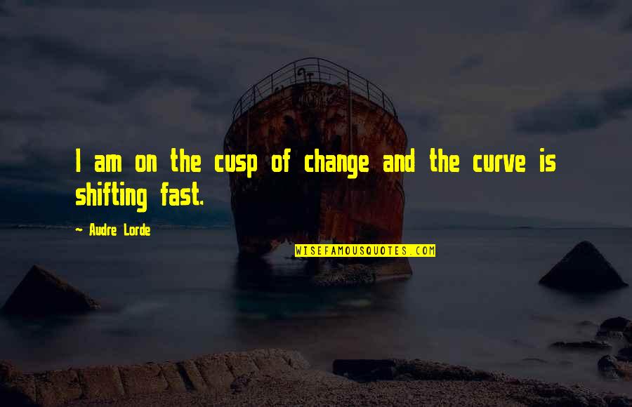 I Am The Change Quotes By Audre Lorde: I am on the cusp of change and