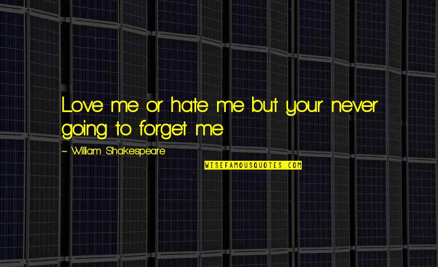 I Aspire To Be A Woman Quotes By William Shakespeare: Love me or hate me but your never I Aspire To Be A Woman Quotes By William Shakespeare: Love me or hate me but your never