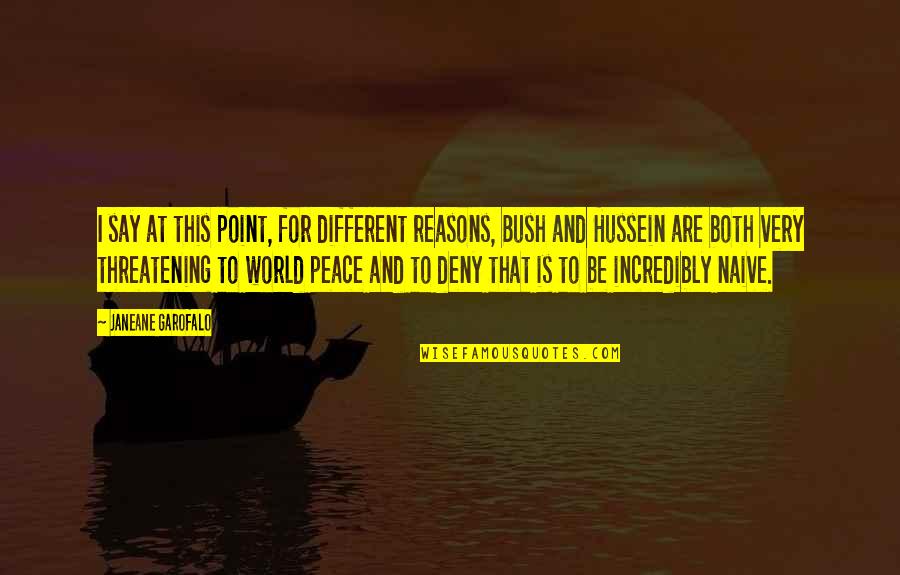 I At Peace Quotes By Janeane Garofalo: I say at this point, for different reasons,