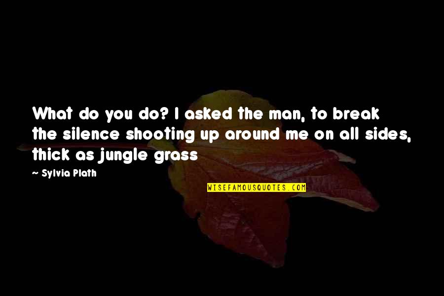 I Break Quotes By Sylvia Plath: What do you do? I asked the man,