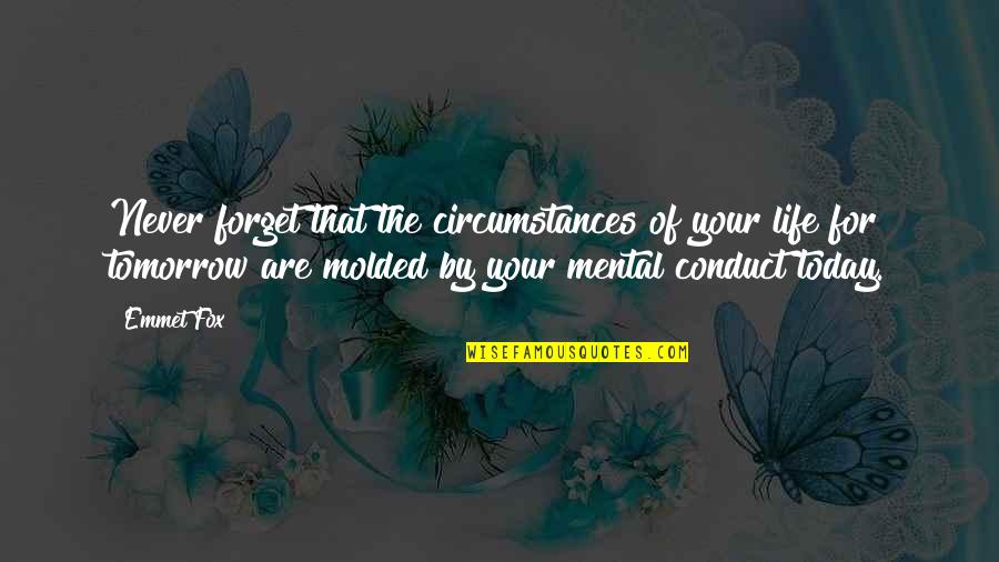 I Call You Because I Miss You Quotes By Emmet Fox: Never forget that the circumstances of your life