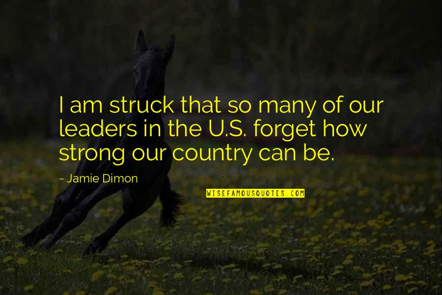 I Can Be Strong Quotes By Jamie Dimon: I am struck that so many of our