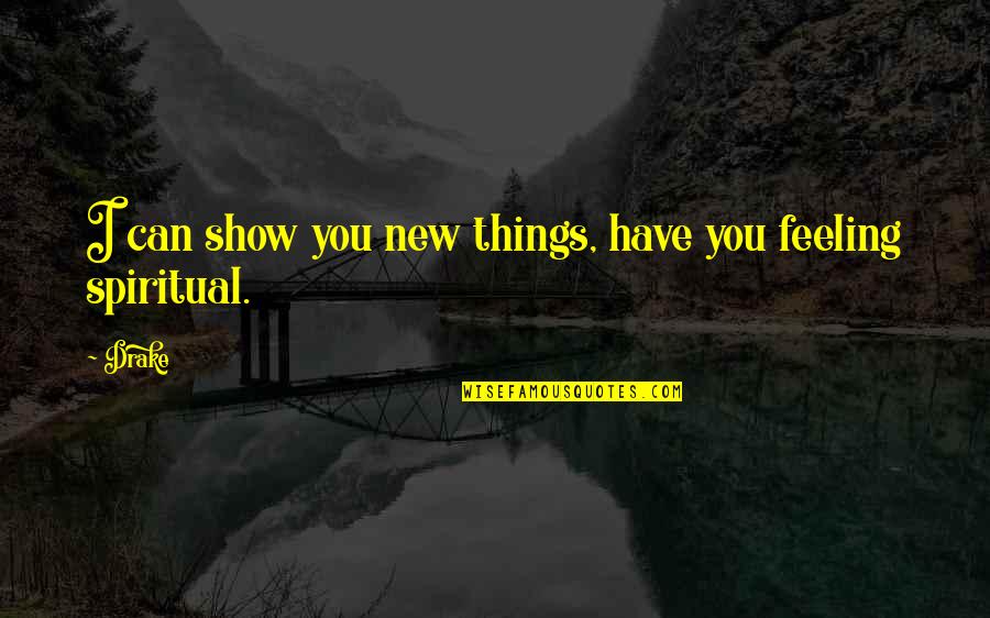 I Can Show You Quotes By Drake: I can show you new things, have you