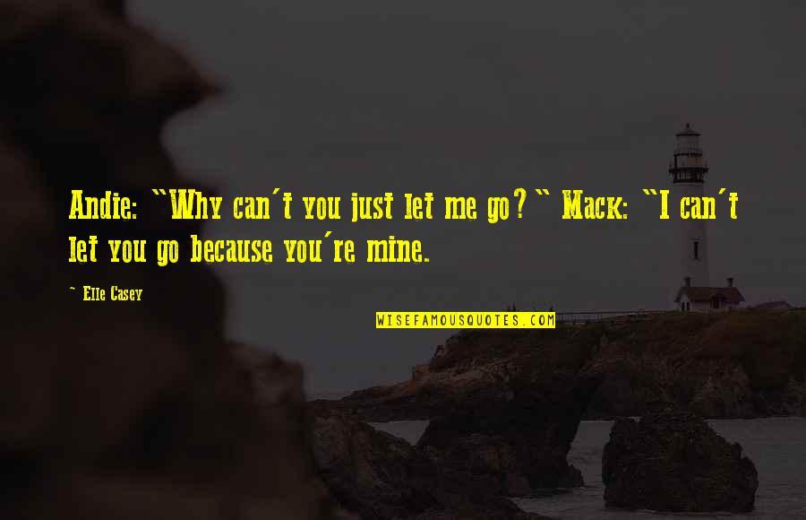 I Can't Let You Go Quotes By Elle Casey: Andie: "Why can't you just let me go?"