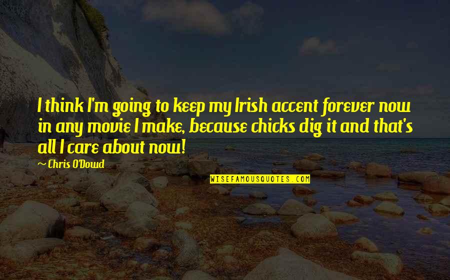 I Care Quotes By Chris O'Dowd: I think I'm going to keep my Irish