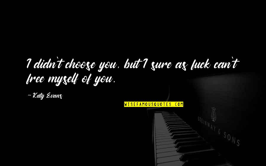 I Choose Myself Quotes By Katy Evans: I didn't choose you, but I sure as