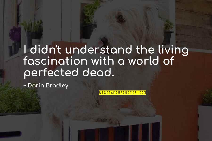 I Didn't Understand Quotes By Darin Bradley: I didn't understand the living fascination with a