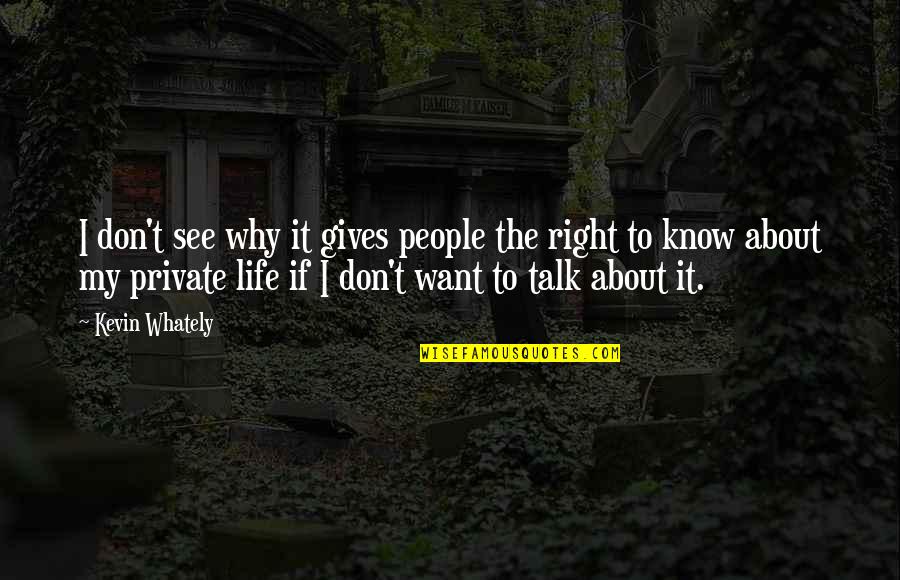 I Don't Know About Life Quotes By Kevin Whately: I don't see why it gives people the