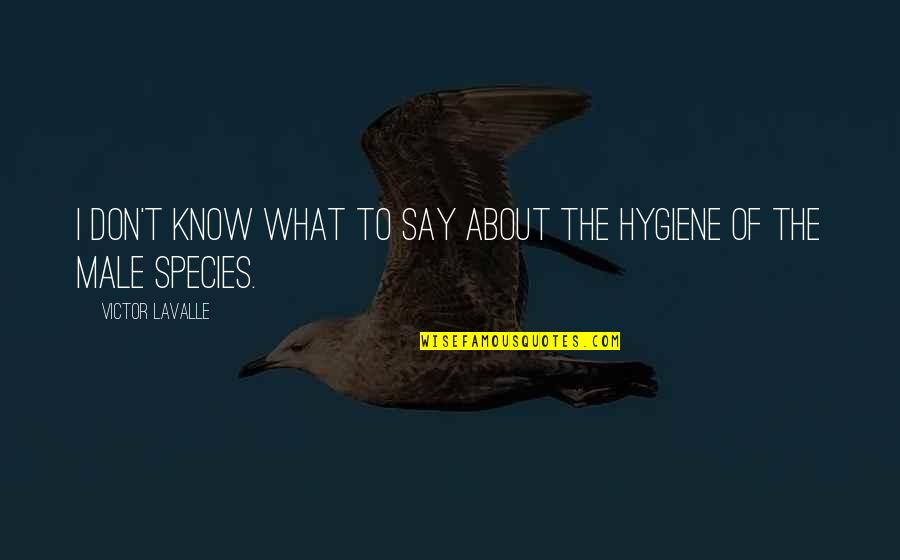 I Don't Know What To Say Quotes By Victor LaValle: I don't know what to say about the