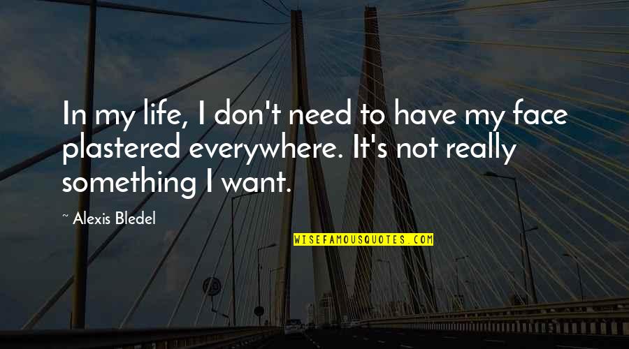 I Don't Need It Quotes By Alexis Bledel: In my life, I don't need to have
