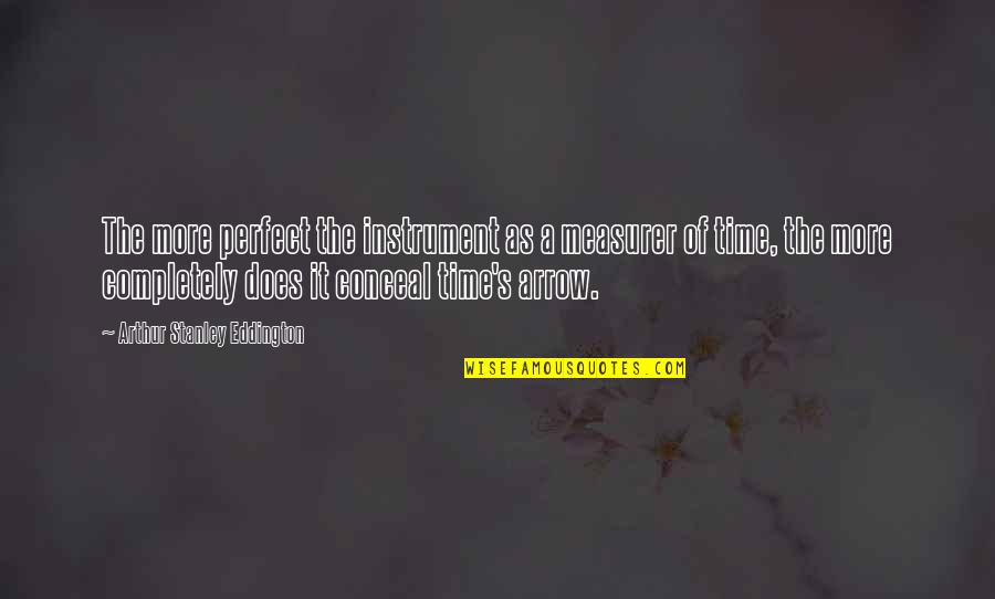 I Feel Like A Queen Quotes By Arthur Stanley Eddington: The more perfect the instrument as a measurer