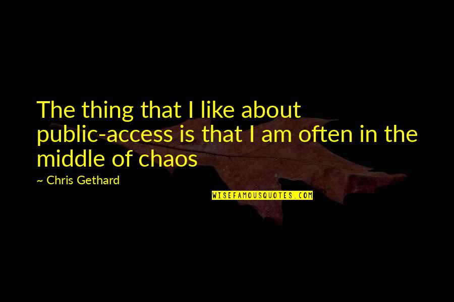 I Feel Like A Terrible Person Quotes By Chris Gethard: The thing that I like about public-access is