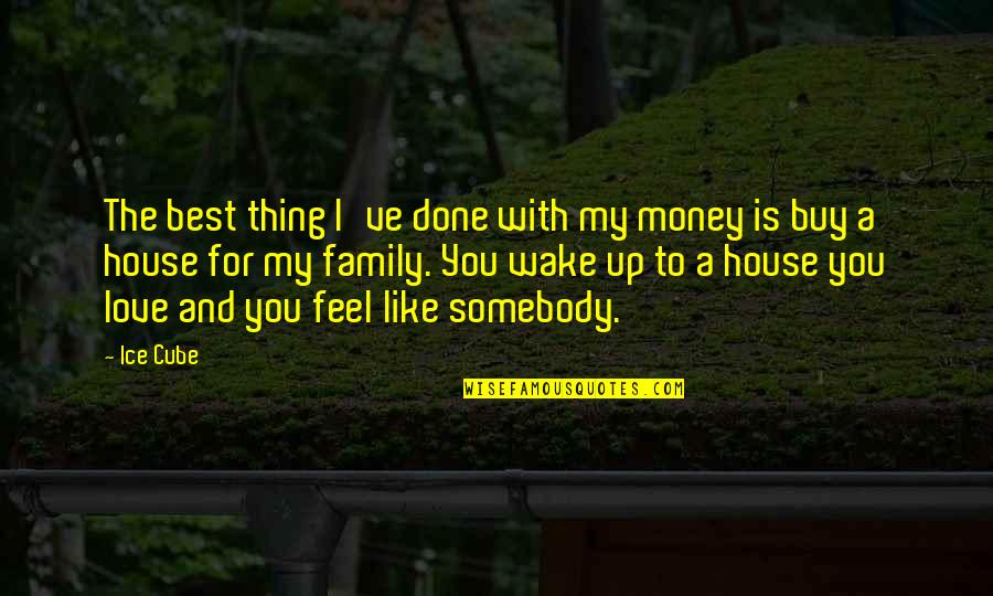 I Feel You My Love Quotes By Ice Cube: The best thing I've done with my money