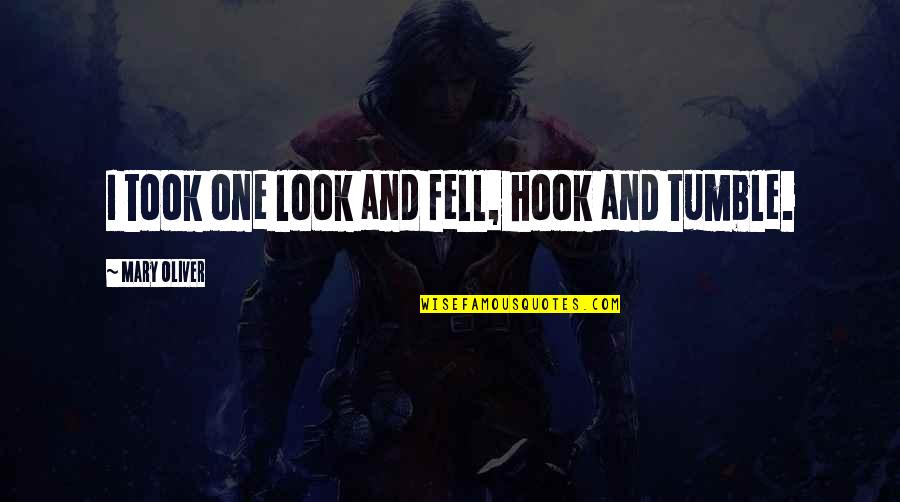I Fell For You Quotes By Mary Oliver: I took one look and fell, hook and I Fell For You Quotes By Mary Oliver: I took one look and fell, hook and