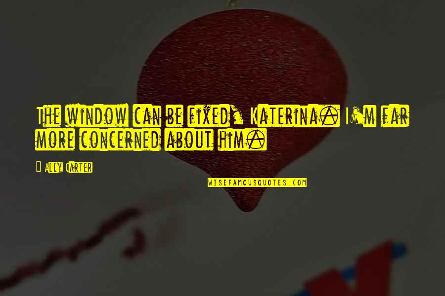 I Gave You My Heart And You Broke It Quotes By Ally Carter: The window can be fixed, Katerina. I'm far