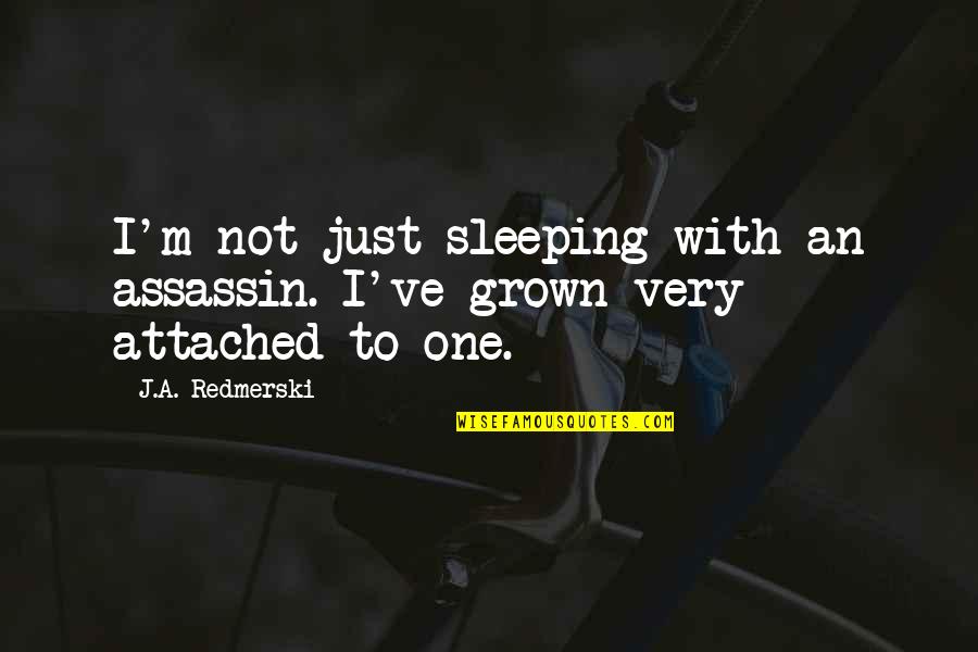 I Get Attached To Guys Too Easily Quotes By J.A. Redmerski: I'm not just sleeping with an assassin. I've