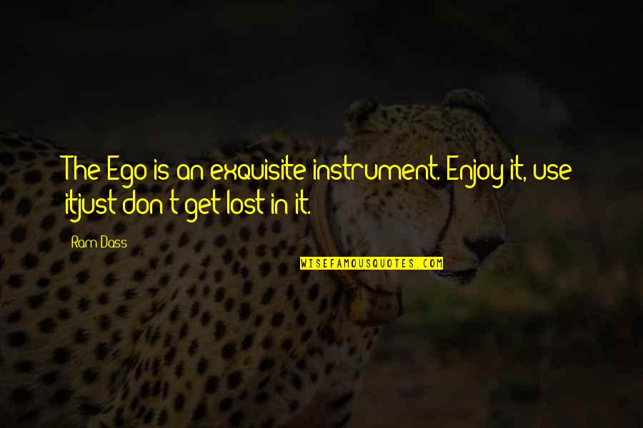 I Get Lost In You Quotes By Ram Dass: The Ego is an exquisite instrument. Enjoy it,