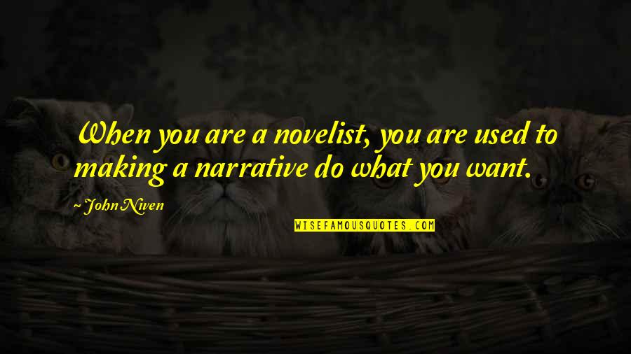 I Hate Interruptions Quotes By John Niven: When you are a novelist, you are used