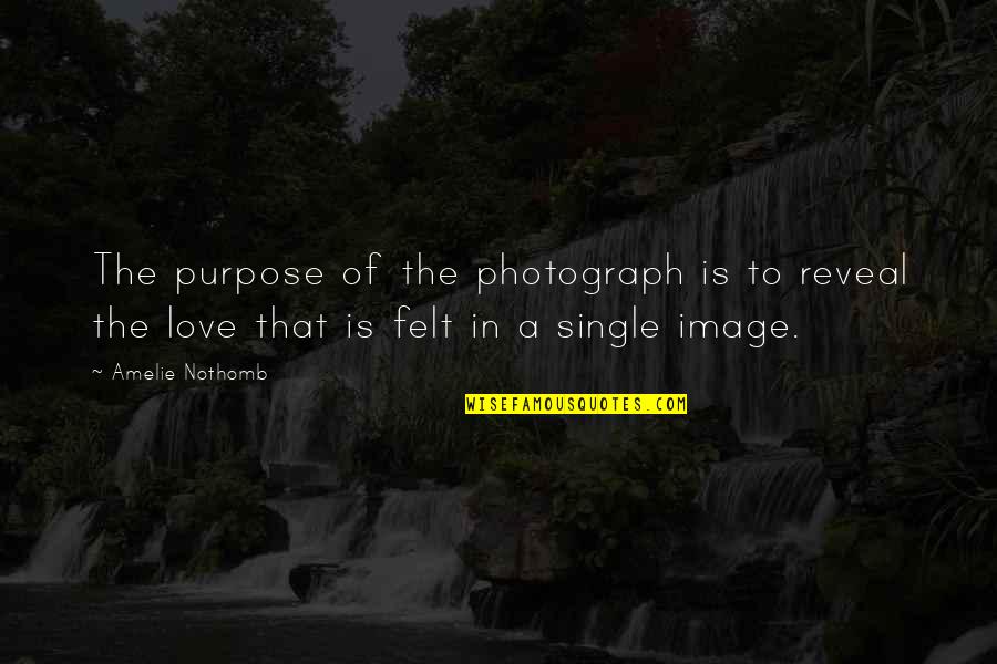 I Have A Heart Full Of Love Quotes By Amelie Nothomb: The purpose of the photograph is to reveal I Have A Heart Full Of Love Quotes By Amelie Nothomb: The purpose of the photograph is to reveal