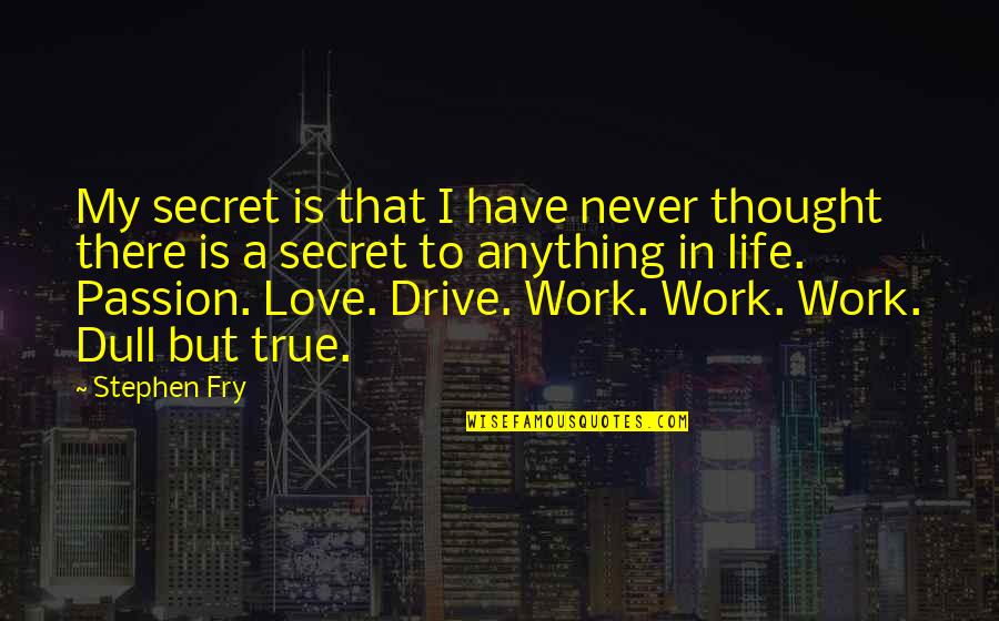 I Have A Secret Quotes By Stephen Fry: My secret is that I have never thought