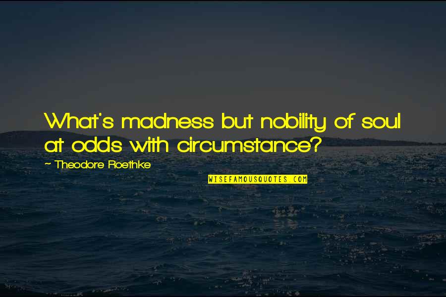 I Have Decided To Stick To Love Quote Quotes By Theodore Roethke: What's madness but nobility of soul at odds I Have Decided To Stick To Love Quote Quotes By Theodore Roethke: What's madness but nobility of soul at odds