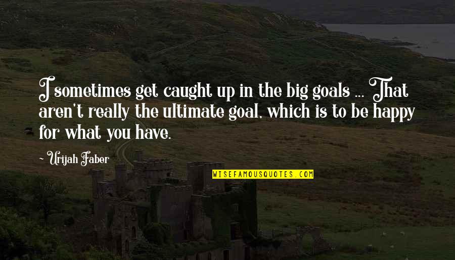 I Have Goals Quotes By Urijah Faber: I sometimes get caught up in the big