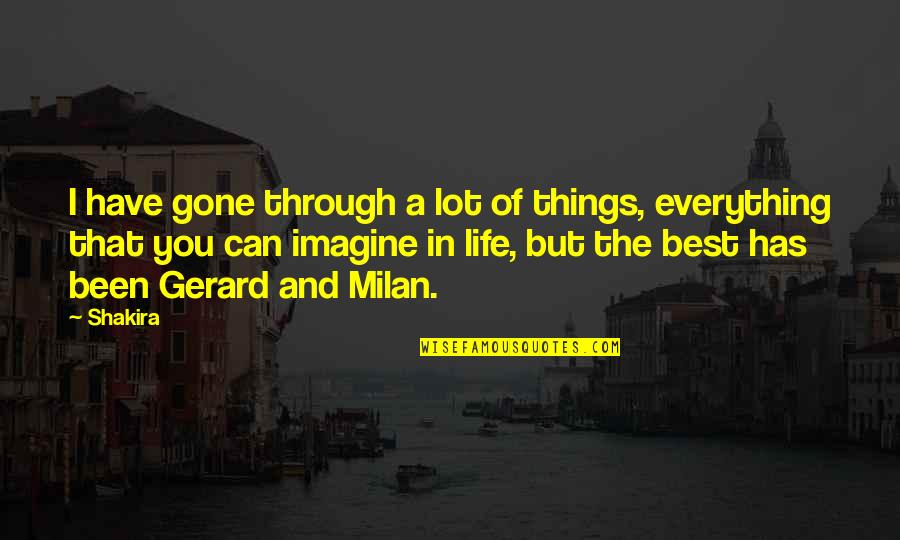 I Have The Best Life Quotes By Shakira: I have gone through a lot of things, I Have The Best Life Quotes By Shakira: I have gone through a lot of things,