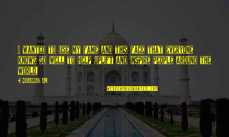 I Inspire Quotes By Muhammad Ali: I wanted to use my fame and this I Inspire Quotes By Muhammad Ali: I wanted to use my fame and this