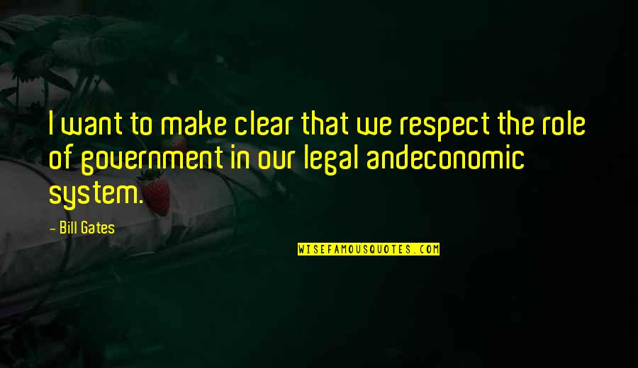 I Just Want Respect Quotes By Bill Gates: I want to make clear that we respect I Just Want Respect Quotes By Bill Gates: I want to make clear that we respect