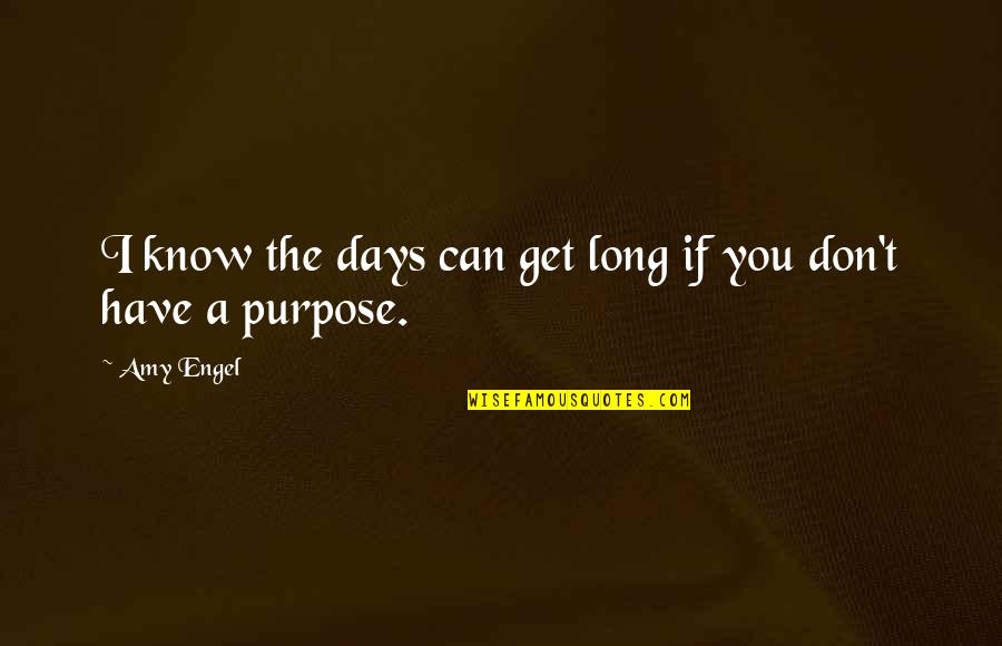 I Know I Can't Have You Quotes By Amy Engel: I know the days can get long if
