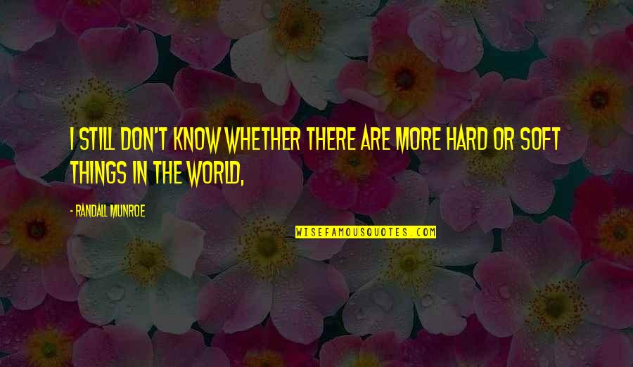 I Know More Quotes By Randall Munroe: I still don't know whether there are more