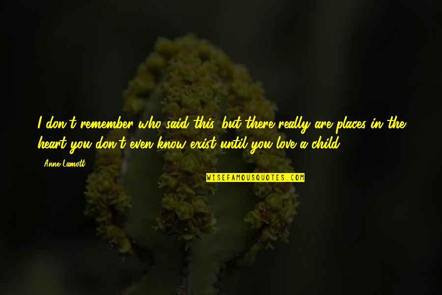 I Know Places Quotes By Anne Lamott: I don't remember who said this, but there I Know Places Quotes By Anne Lamott: I don't remember who said this, but there