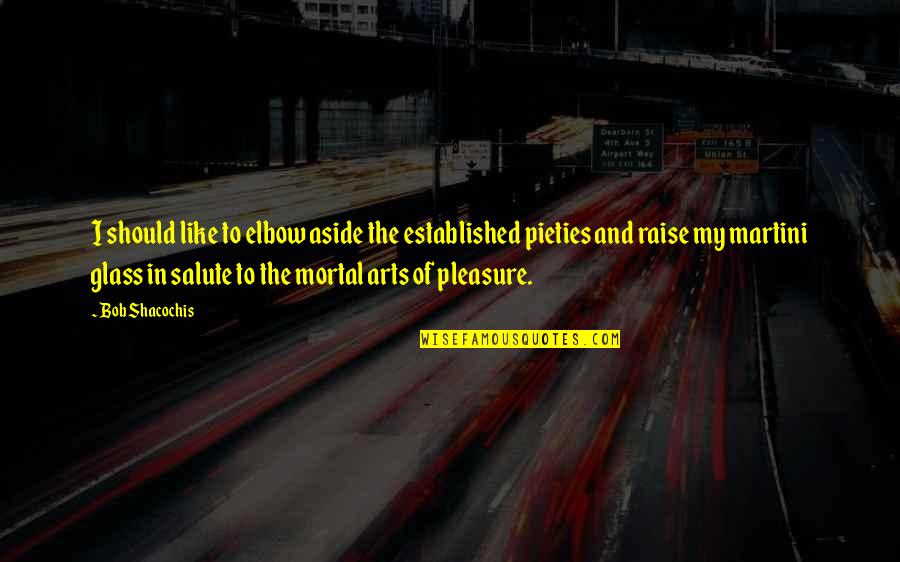 I Like My Art Quotes By Bob Shacochis: I should like to elbow aside the established