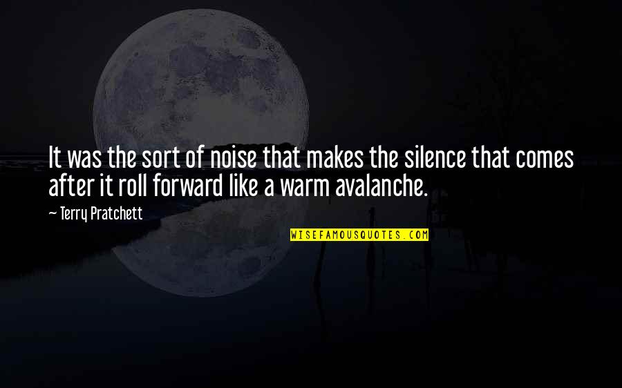 I Like Your Silence Quotes By Terry Pratchett: It was the sort of noise that makes