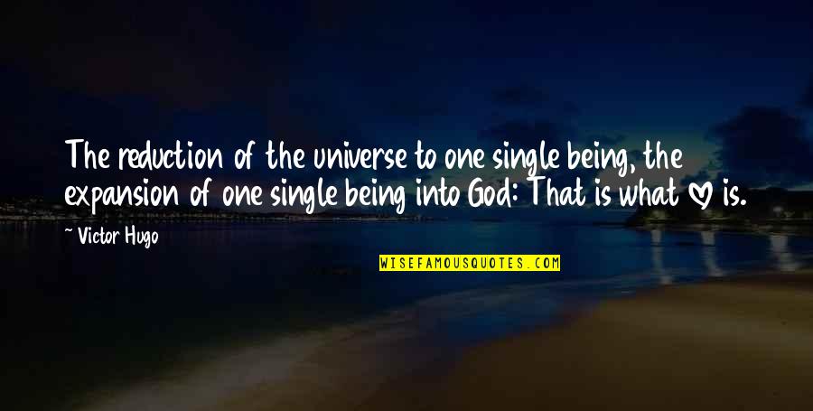 I Love Being Single Quotes By Victor Hugo: The reduction of the universe to one single I Love Being Single Quotes By Victor Hugo: The reduction of the universe to one single