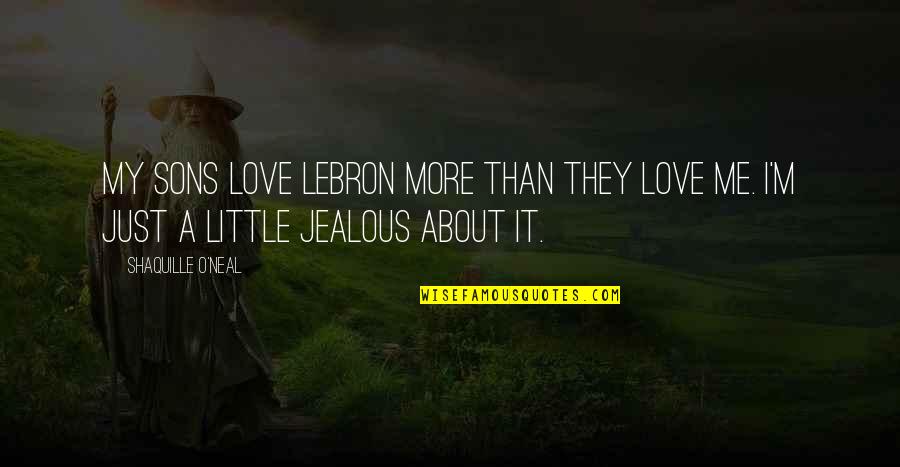 I Love My 3 Sons Quotes By Shaquille O'Neal: My sons love LeBron more than they love