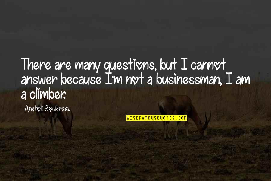 I Love My Step Daughter Quotes By Anatoli Boukreev: There are many questions, but I cannot answer